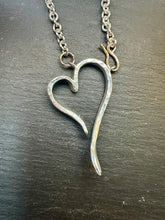 Load image into Gallery viewer, Handmade Sterling Silver &amp; 9ct Heart Necklace
