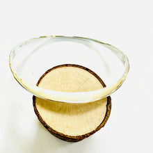 Load image into Gallery viewer, Handmade Sterling Silver Hammered Offset Bangle
