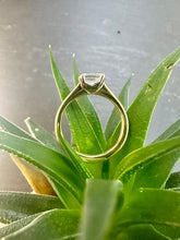 Load image into Gallery viewer, Preloved 18ct &amp; Platinum 1ct Emerald Cut Diamond Ring
