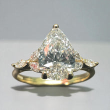 Load image into Gallery viewer, Pear Shaped Lab Diamond Ring
