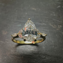 Load image into Gallery viewer, Pear Shaped Lab Diamond Ring
