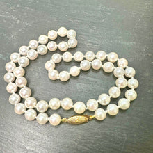 Load image into Gallery viewer, Mikimoto 6.5-7mm Round Cultured Pearl String
