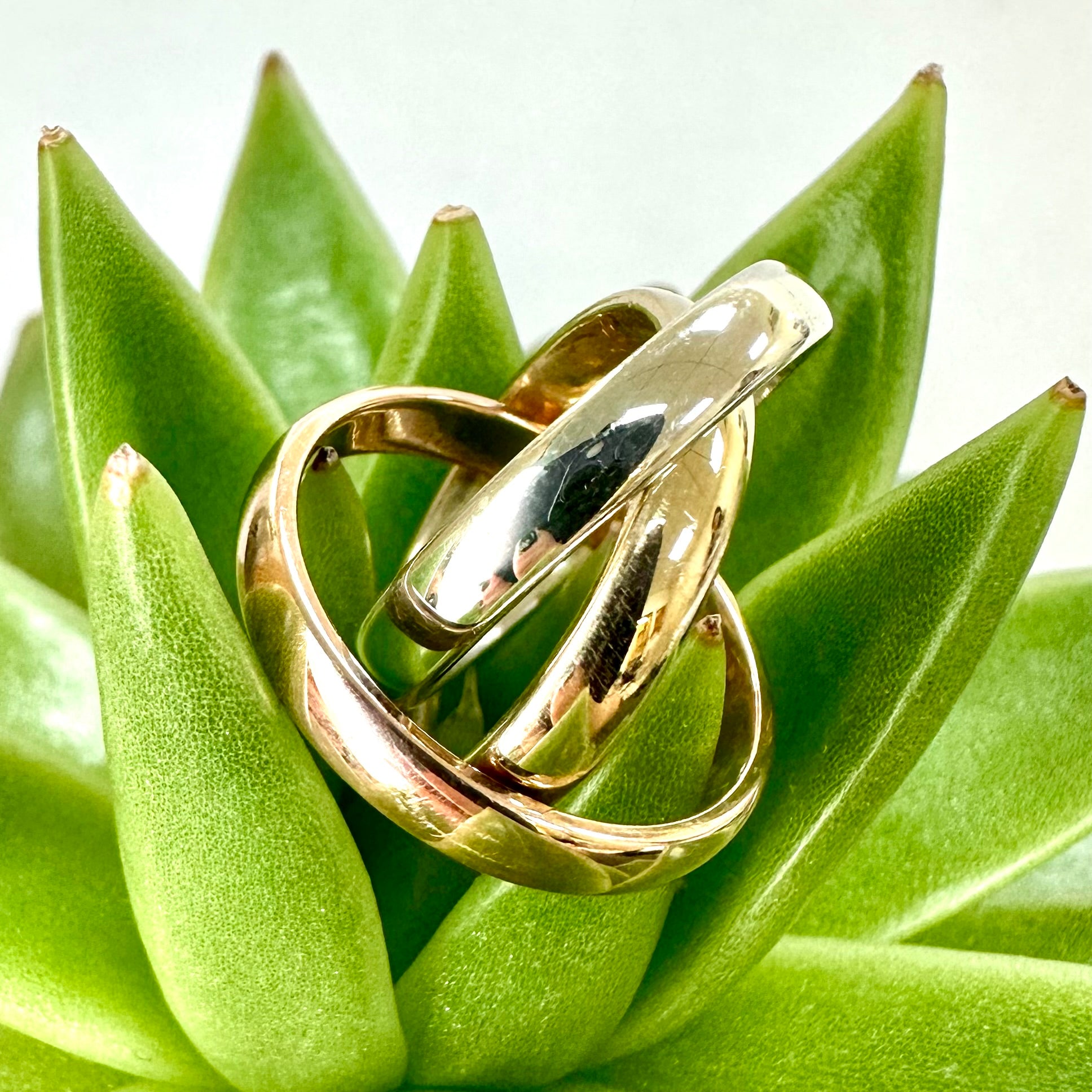 Russian Puzzle Ring Ladies Russian Wedding Ring Pre-loved 9ct