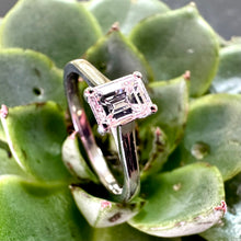 Load image into Gallery viewer, Preloved Platinum 0.60ct Emerald-Cut Diamond Ring
