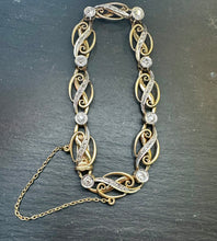 Load image into Gallery viewer, Preloved 18ct Yellow &amp; White Gold Diamond Bracelet
