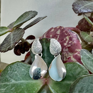 Sterling Silver Double Teardrop Earrings Chris Lewis