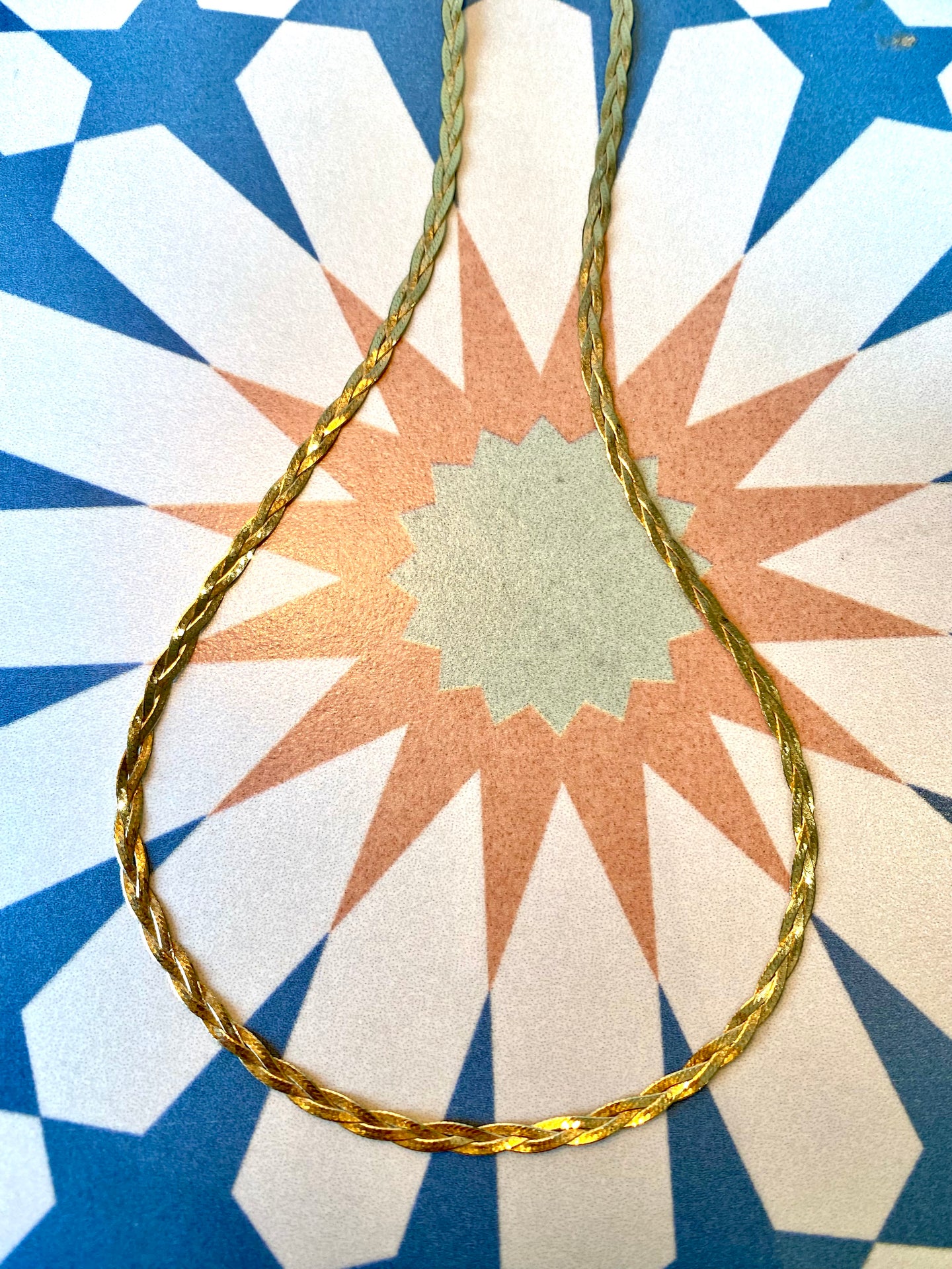 Preloved 9ct Yellow Gold Plated Necklace 18