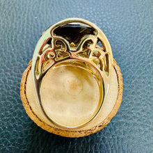 Load image into Gallery viewer, Preloved 14ct Rose Gold Large Smoky Quartz Dress Ring

