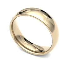Load image into Gallery viewer, Preloved 9ct Yellow Gold 6.6mm Court Wedding Ring
