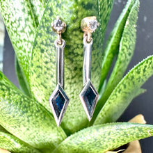 Load image into Gallery viewer, Platinum Kite Sapphire &amp; Diamond Drops
