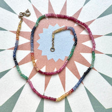Load image into Gallery viewer, Multicoloured Sapphire Necklace
