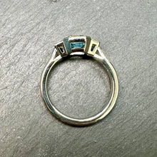 Load image into Gallery viewer, Platinum Aquamarine &amp; Diamond Ring
