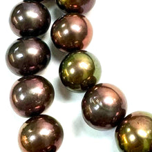 Load image into Gallery viewer, 9ct Rose Gold Chocolate Brown 10-11mm Pearl Necklace
