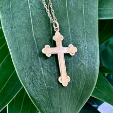 Load image into Gallery viewer, Preloved 9ct Yellow Gold Cross and Chain
