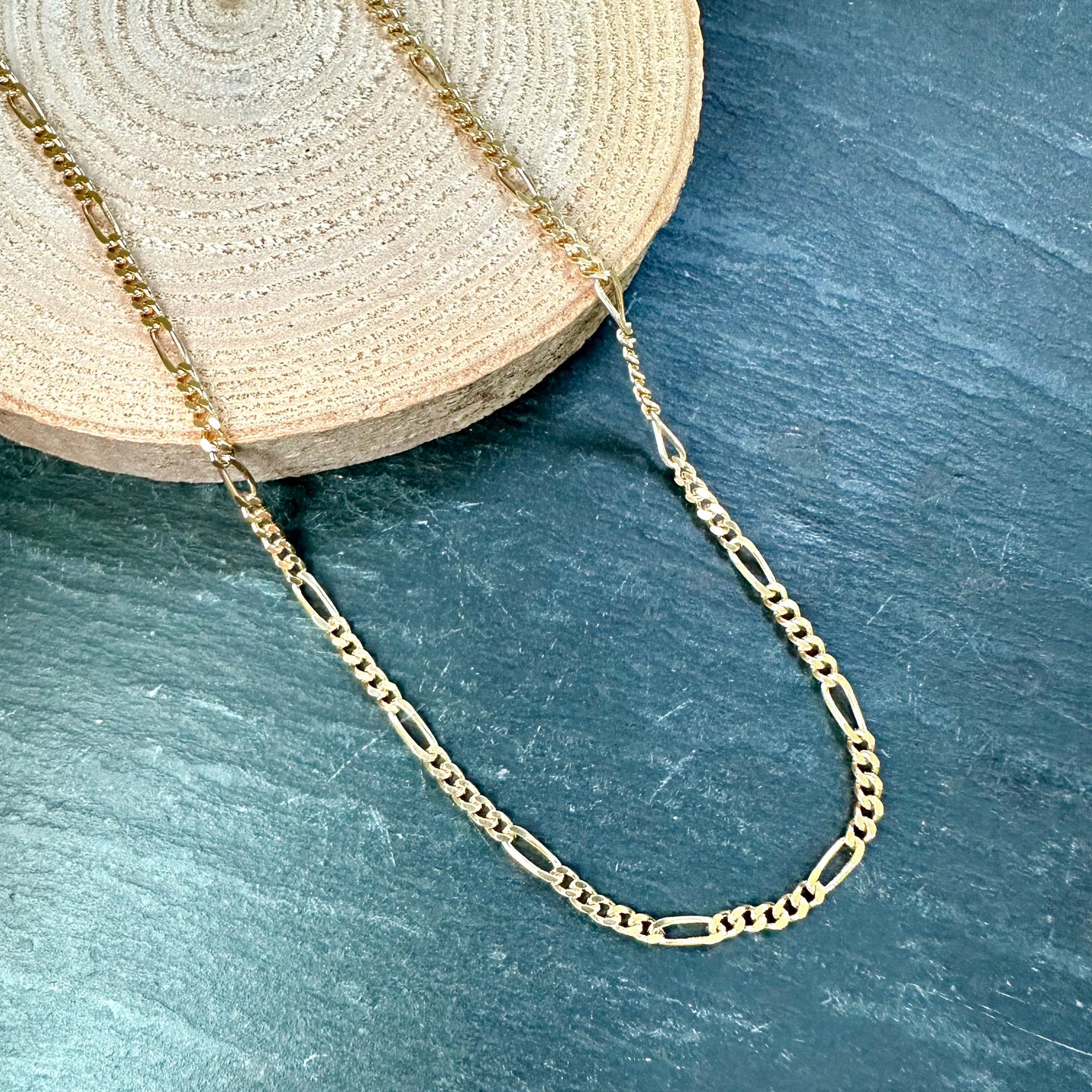 Pre-loved 18ct Yellow Gold 16” Figaro Chain