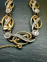 Load image into Gallery viewer, Preloved 18ct Yellow &amp; White Gold Diamond Bracelet
