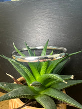 Load image into Gallery viewer, Handmade Sterling Silver Oval Bangle
