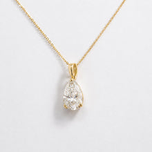 Load image into Gallery viewer, 9ct Yellow Gold 2.03ct Lab Grown Pear Shaped Diamond Pendant
