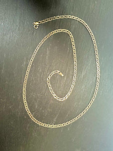 9ct Yellow Gold Preloved Double Curb Chain 24”