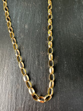 Load image into Gallery viewer, Preloved 9ct Yellow Gold Engraved Locket and Belcher Chain
