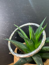 Load image into Gallery viewer, Sterling Silver Handmade Hammered Oval Bangle
