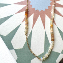Load image into Gallery viewer, Sterling Silver Gold Plated Opal Necklace
