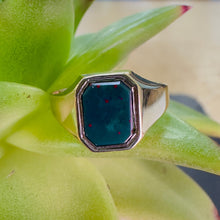 Load image into Gallery viewer, Pre-Loved Blood Stone and 9ct Gold Signet Ring
