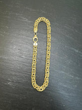 Load image into Gallery viewer, Preloved 9ct Yellow Gold Byzantine Bracelet 7.5&quot;
