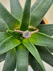 9ct Rose Gold 0.25ct Lab Grown Diamond Ring