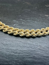 Load image into Gallery viewer, Preloved 9ct Yellow Gold Double Row Rope Chain 18&quot;
