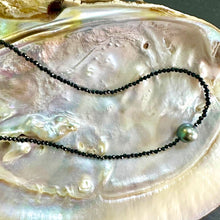 Load image into Gallery viewer, Black Spinel &amp; Tahiti Pearl Necklace
