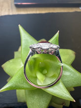 Load image into Gallery viewer, Preloved 1930's Unheated Ruby &amp; Diamond Cluster Ring
