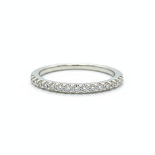 Load image into Gallery viewer, Preloved 9ct White Gold 0.21ct Mini Claw Half Eternity Ring
