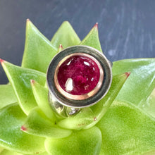 Load image into Gallery viewer, 9ct White Gold/Rose Gold Tourmaline Ring
