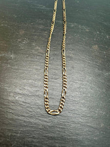 Preloved 9ct Yellow Gold Figaro Chain 18" 6.5g