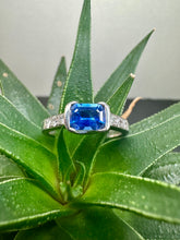 Load image into Gallery viewer, 18ct White Gold, Sapphire and Diamond ring
