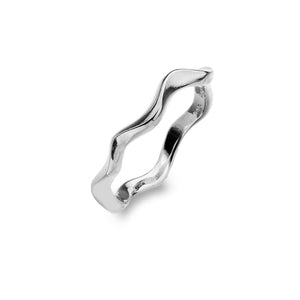 Sterling Silver Ripples Ring