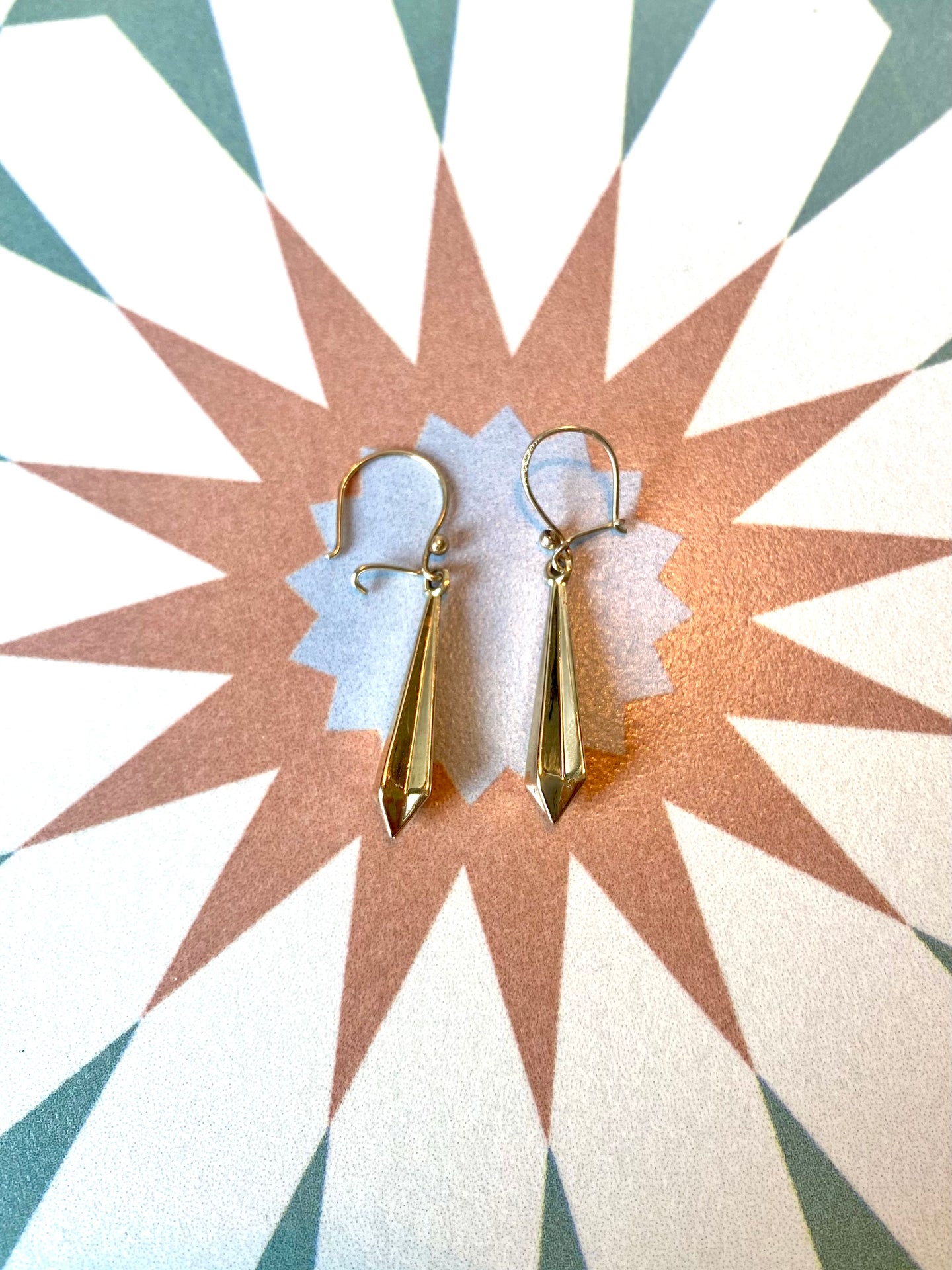 Preloved 9ct Yellow Gold Drop Earrings