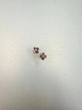 Load image into Gallery viewer, Preloved Ruby &amp; Diamond Flower Studs
