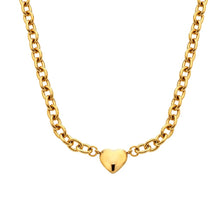 Load image into Gallery viewer, Ava &amp; Sky Stainless Steel Gold Plated Connected Heart Necklace
