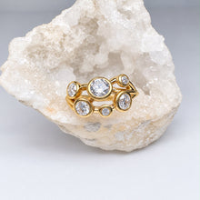 Load image into Gallery viewer, 9ct Yellow Gold Lab Grown Diamond Bubble Ring
