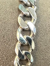 Load image into Gallery viewer, Preloved Gents Sterling Silver Curb Chain Bracelet
