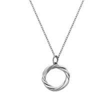 Load image into Gallery viewer, Ava &amp; Sky Stainless Steel Twisted Ribbon Necklace
