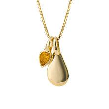 Load image into Gallery viewer, November Citrine Gold-Plated Birthstone Necklace
