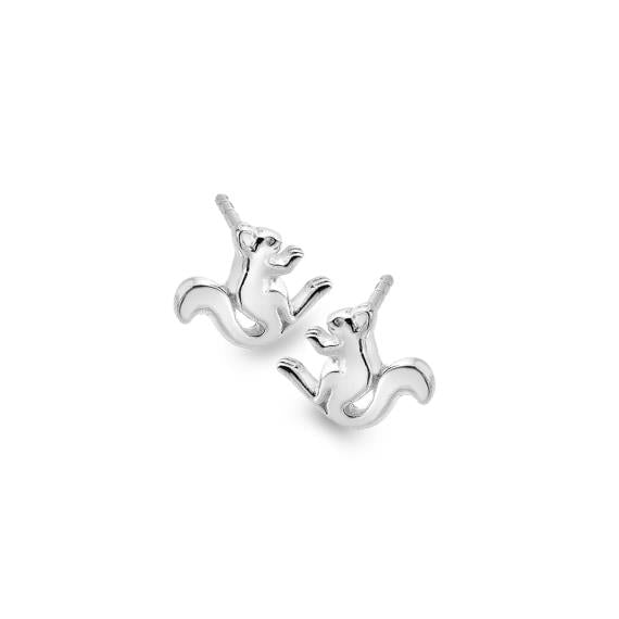 Sterling Silver Squirrel Studs