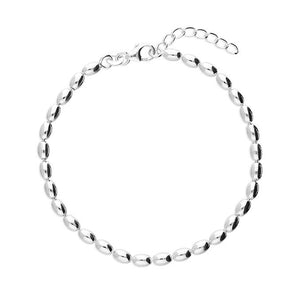 Sterling Silver Seed Bead Bracelet