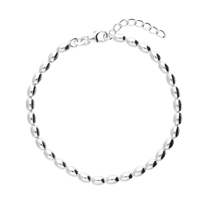 Sterling Silver Seed Bead Bracelet
