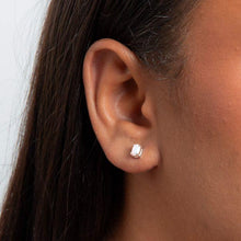 Load image into Gallery viewer, Sterling Silver Oval Opalite Studs
