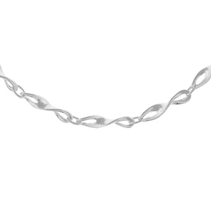 Sterling Silver Twisted Link Bracelet