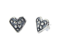 Load image into Gallery viewer, Sterling Silver Love Heart Studs
